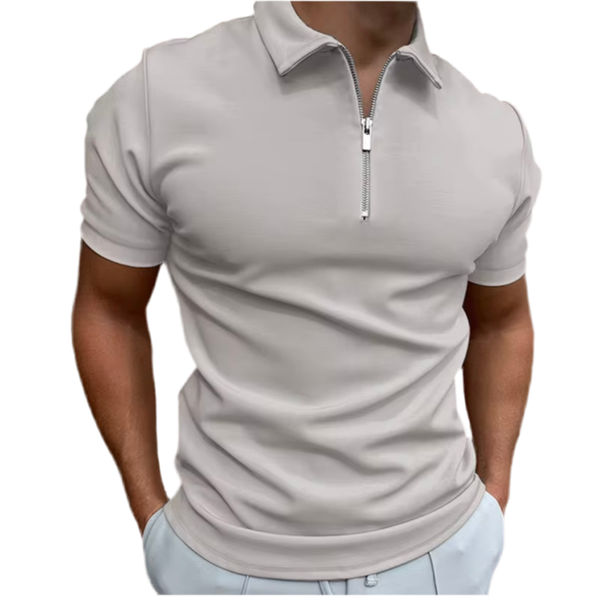Polo Zippé pour Homme – Élégance Moderne & Confort Assuré💪