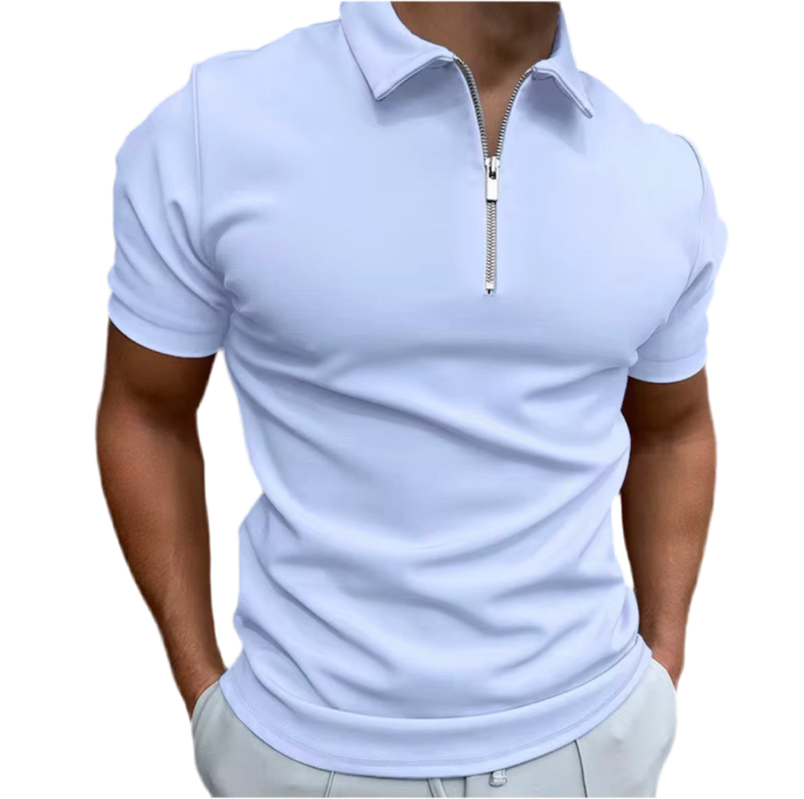 Polo Zippé pour Homme – Élégance Moderne & Confort Assuré💪