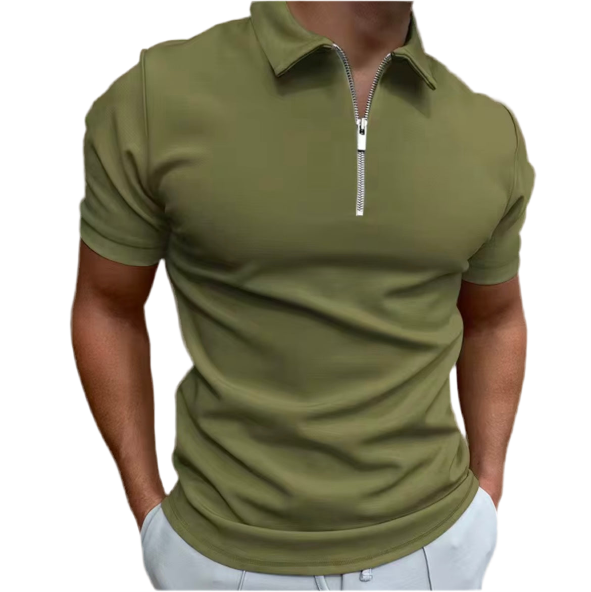 Polo Zippé pour Homme – Élégance Moderne & Confort Assuré💪